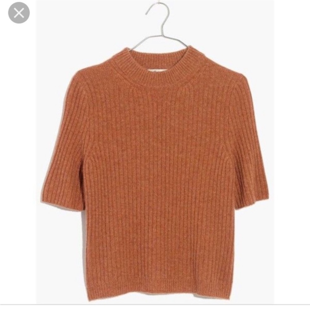 Madewell Mockneck Cashmere Sweater Tee